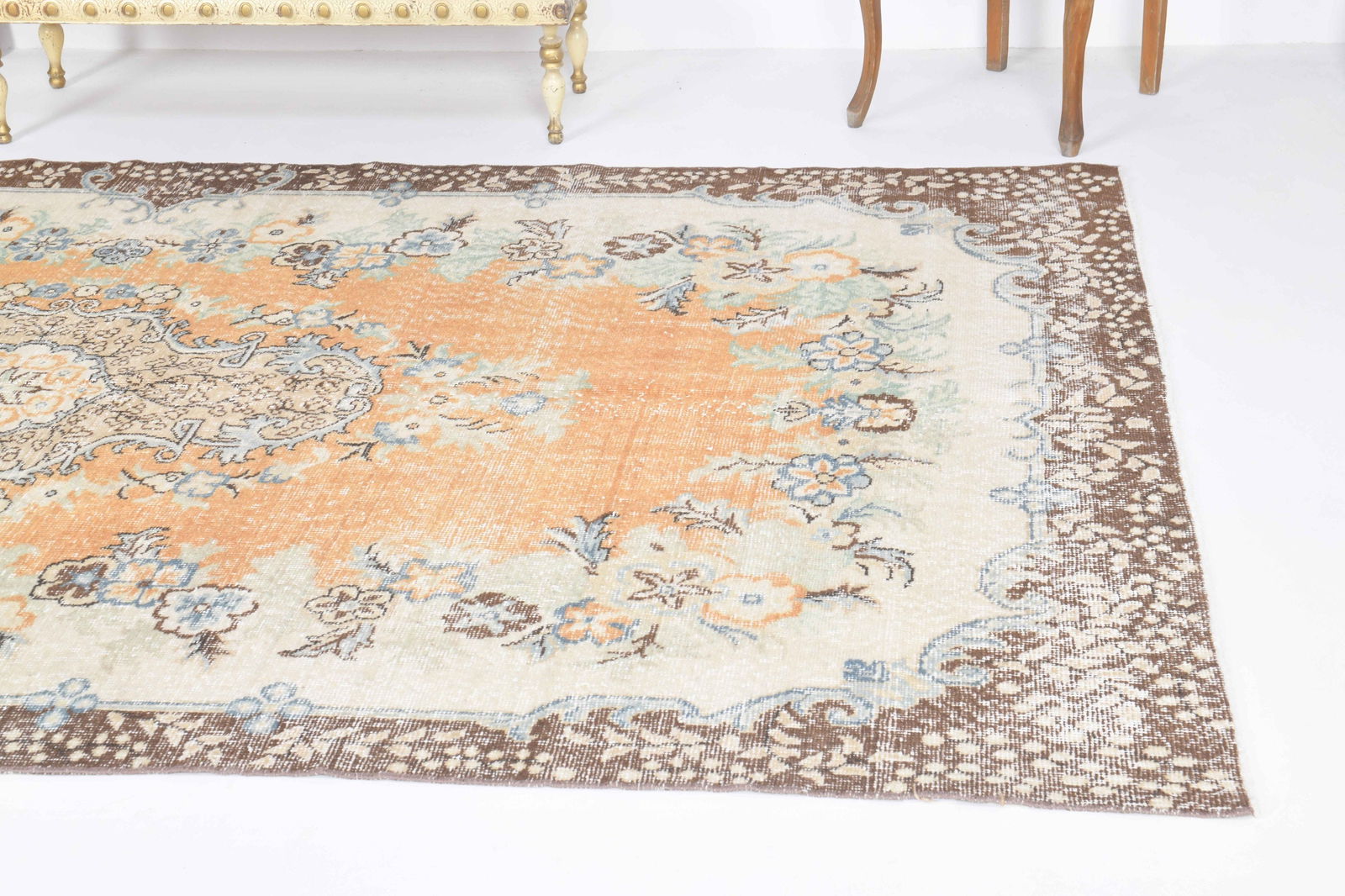 5.7x9.5 ft, TURKISH Rug, Oushak - 5