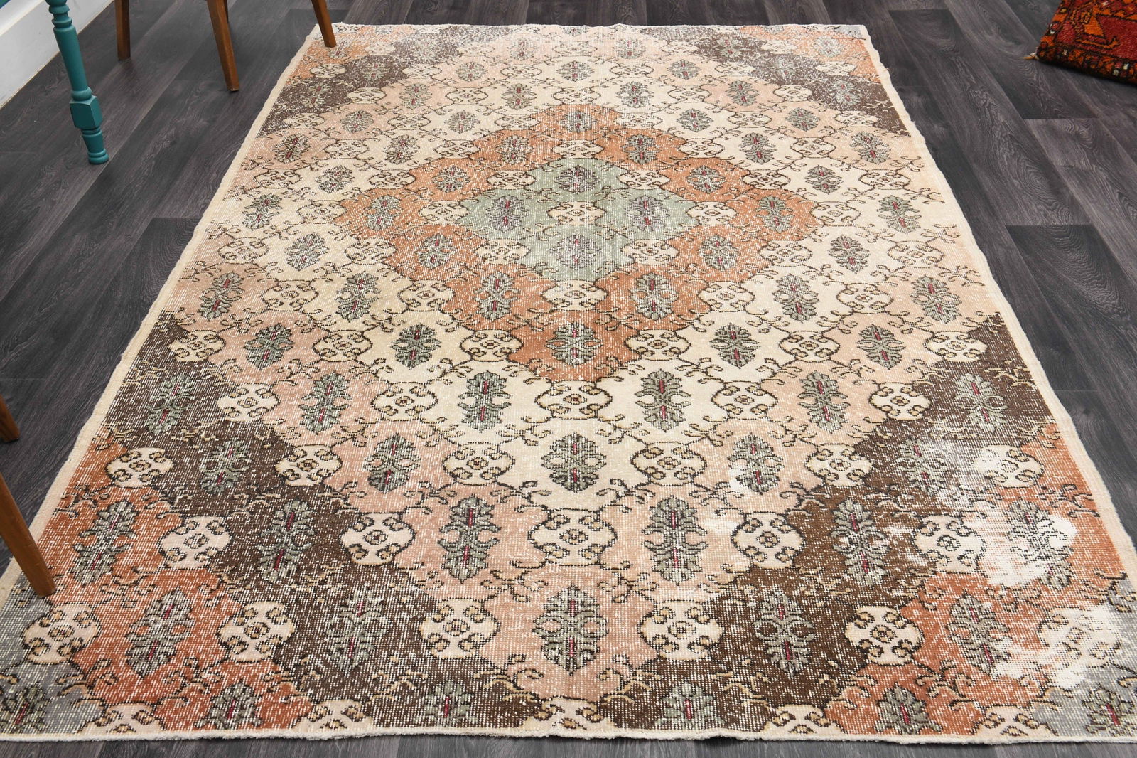 5.9.x9.2 ft, TURKISH Rug, Oushak (1 of 9)