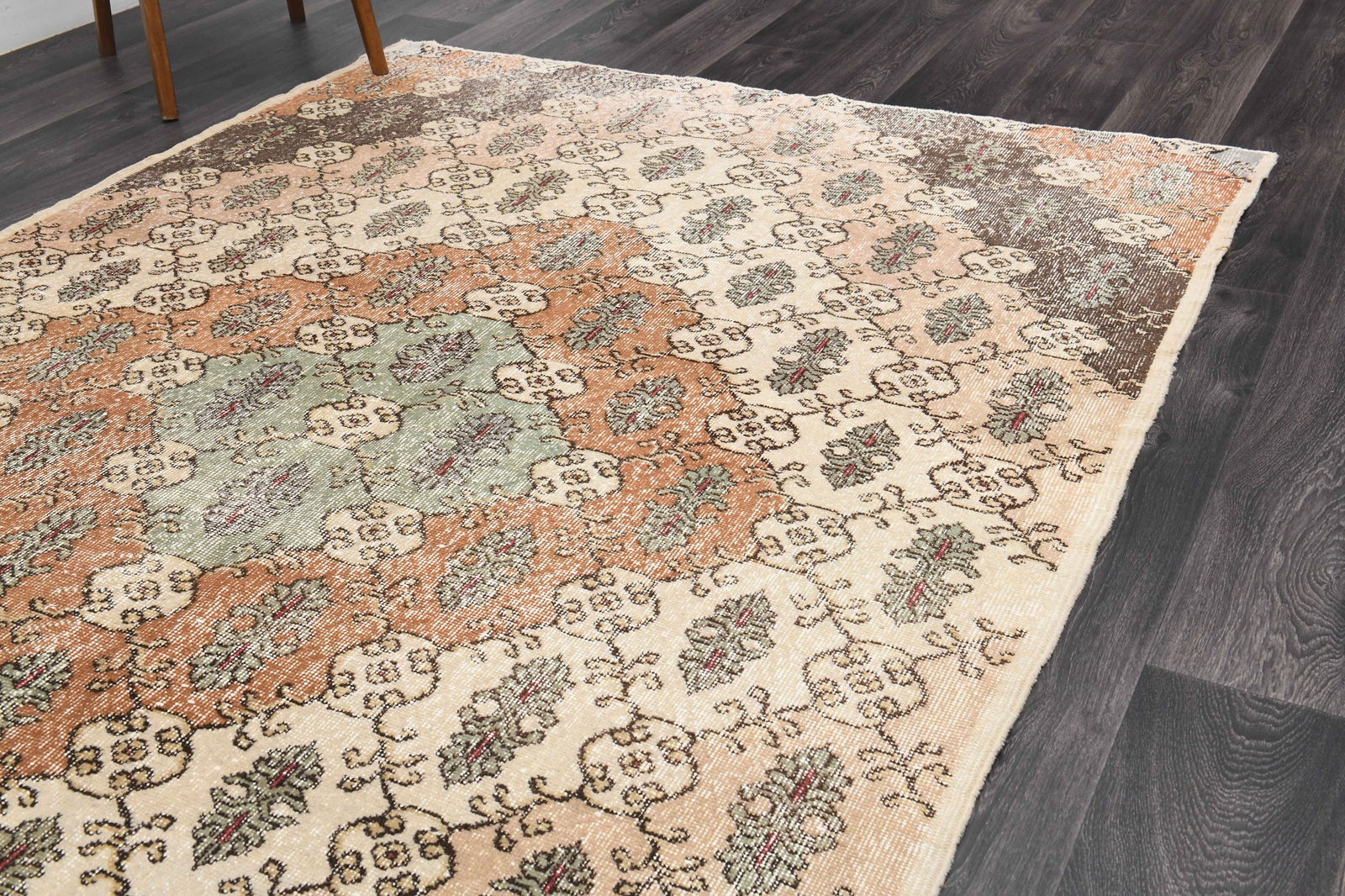 5.9.x9.2 ft, TURKISH Rug, Oushak - 4