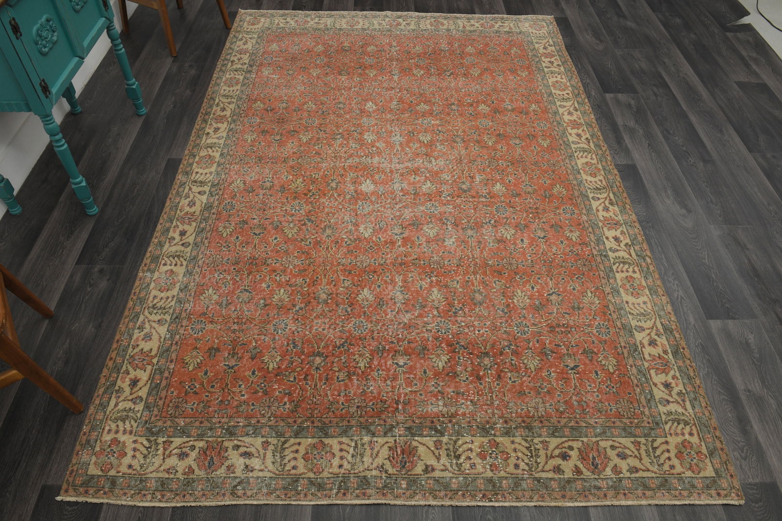 6.6x10 ft, Turkish Rug, VINTAGE (1 of 10)