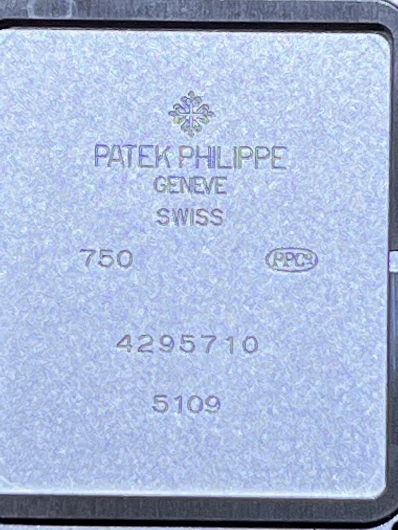 PATEK PHILIPPE White Gold Unisex WATCH BLK LEATHER STRAP Original - 5