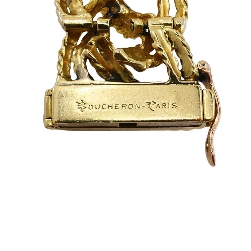 Boucheron Paris 18k Gold Braided Rope Bracelet - 10