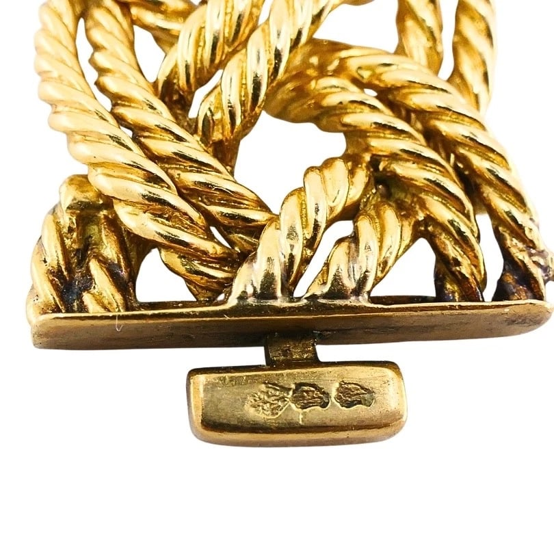 Boucheron Paris 18k Gold Braided Rope Bracelet - 11
