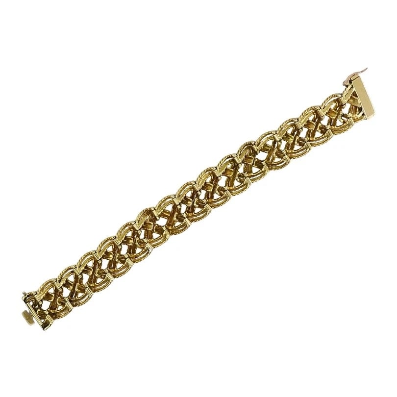 Boucheron Paris 18k Gold Braided Rope Bracelet - 6