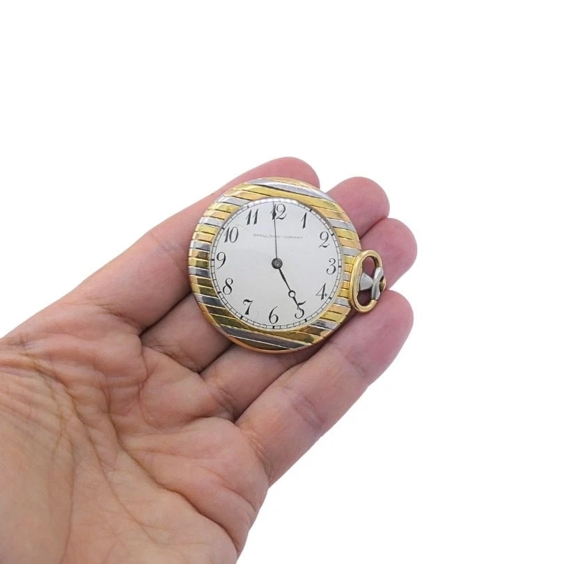 Vintage Spaulding & Gorham 18k Gold Pocket Watch - 3