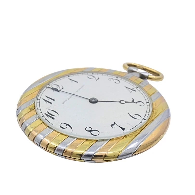 Vintage Spaulding & Gorham 18k Gold Pocket Watch - 6