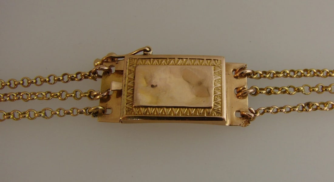 Georgian Diamond Silver Yellow Gold NECKLACE French 1830s Delicate Feminine - 7