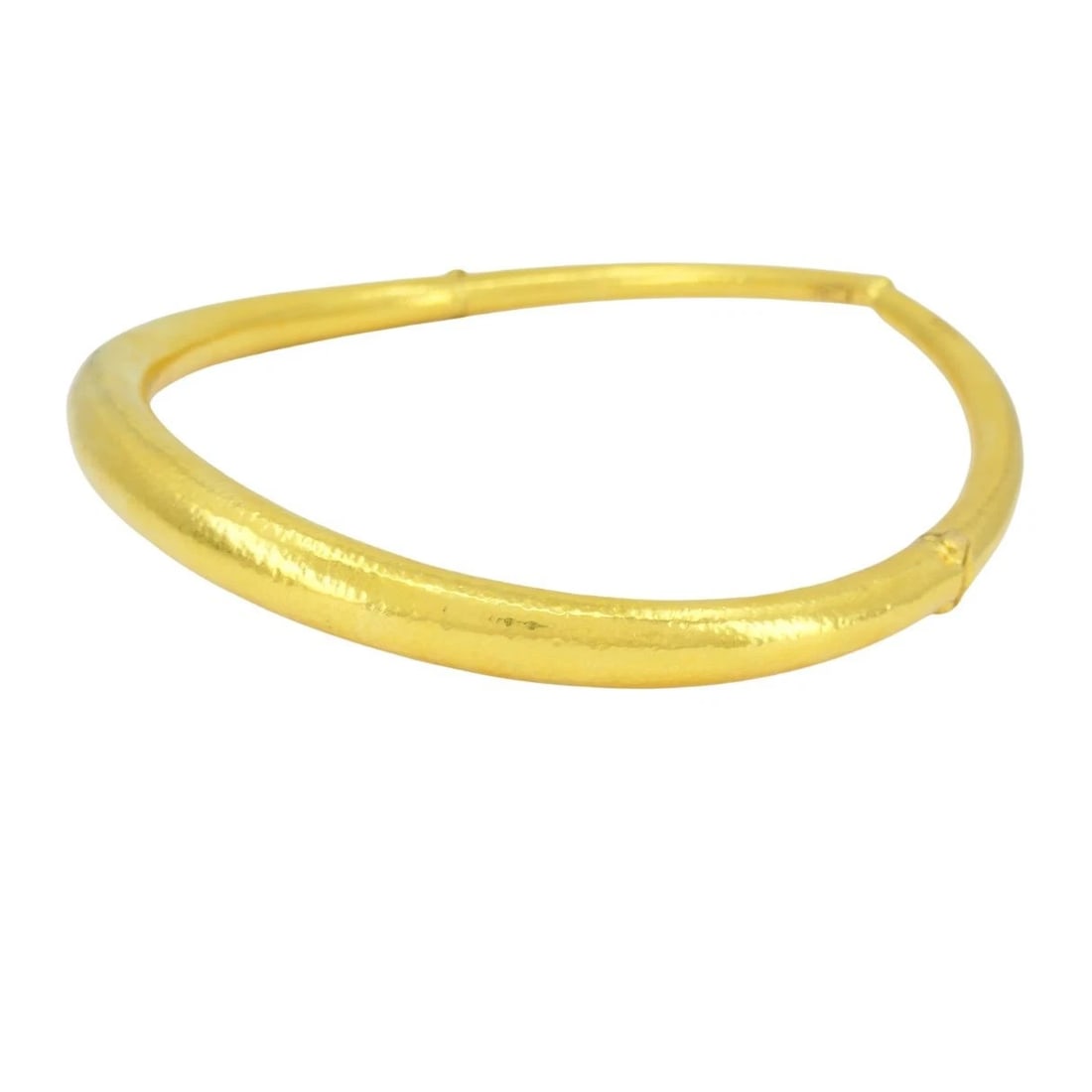 Vintage Greek 18k Hammered Gold Mechanical Collar Necklace - 12