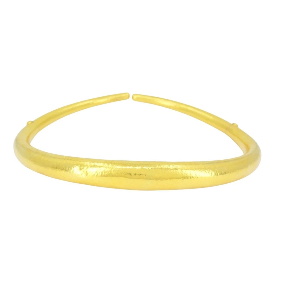 Vintage Greek 18k Hammered Gold Mechanical Collar Necklace - 5