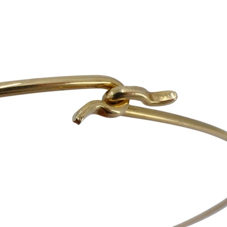 Vintage 14k Gold Pisces Charm Pendant Wire Necklace circa 1950s - 7