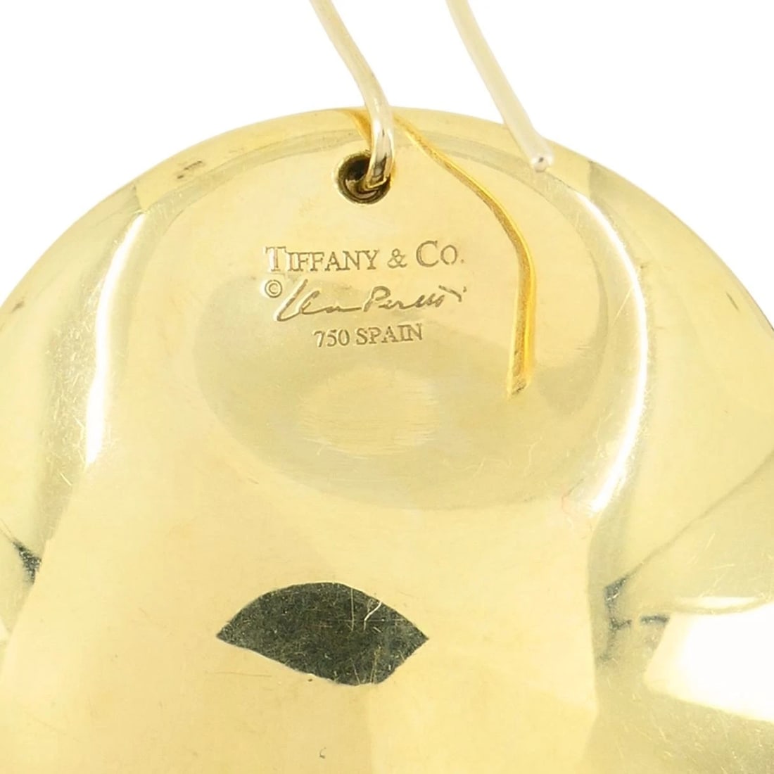 Tiffany & Co. Elsa Peretti 18k Gold Large Round Disc Earrings - 10