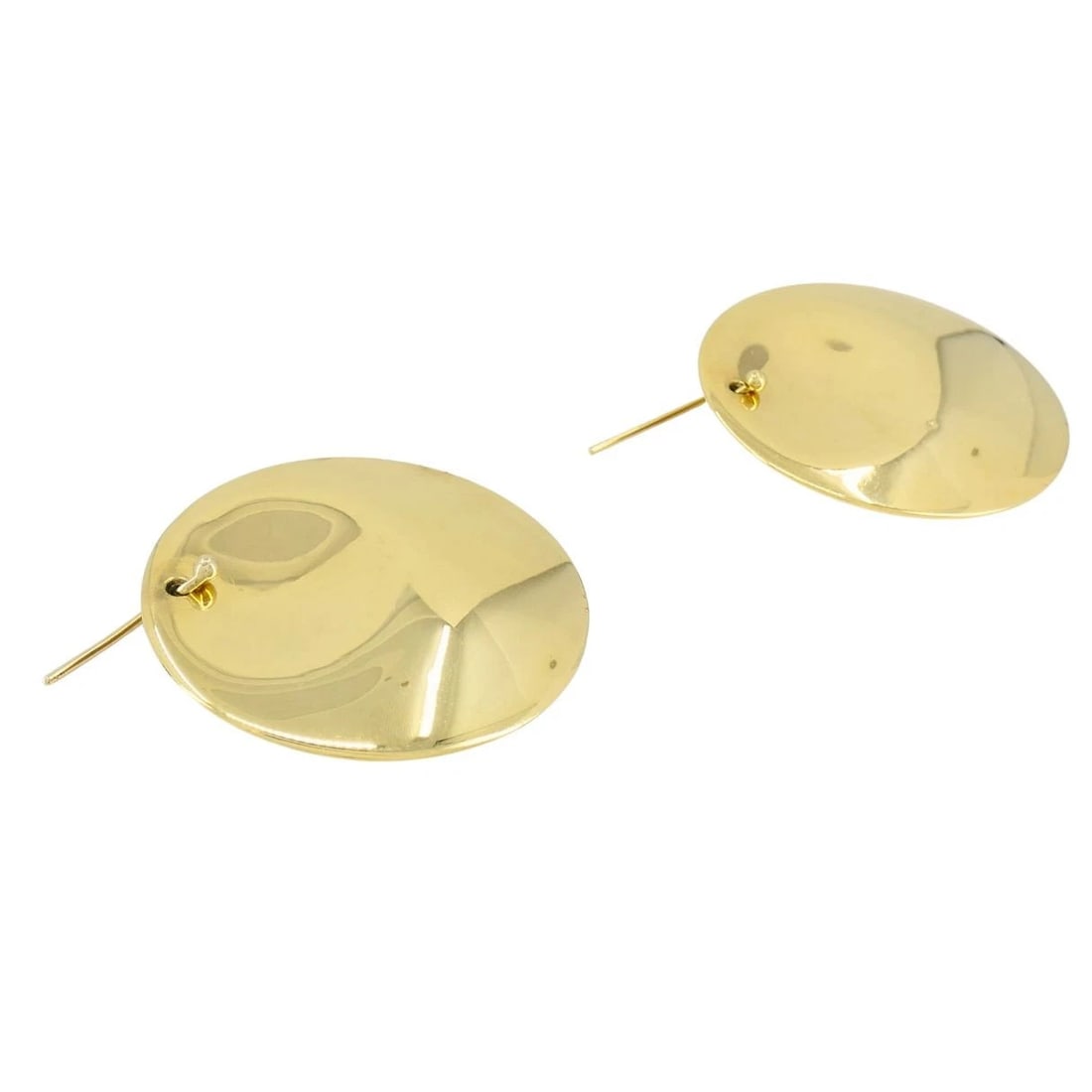 Tiffany & Co. Elsa Peretti 18k Gold Large Round Disc Earrings - 6