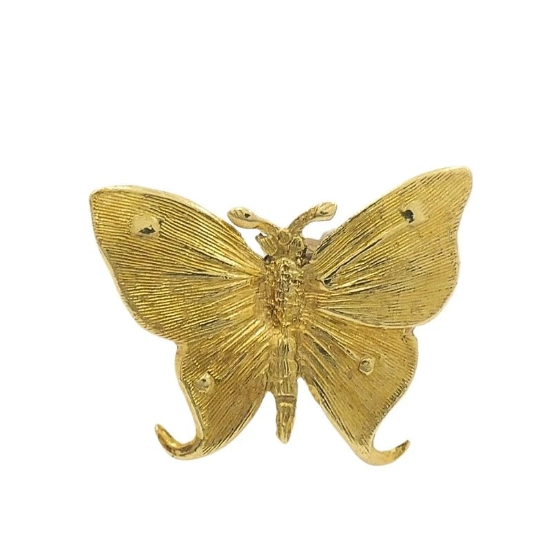 Mario Buccellati 18k Gold Butterfly Lapel Pin, Mid‑Century (1 of 10)