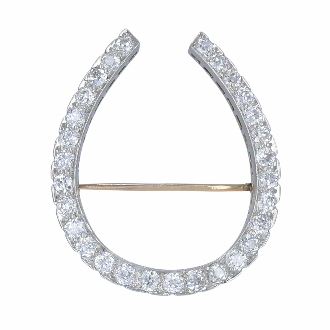 Antique Edwardian Gattle Platinum Diamond Horseshoe Brooch: Title: Antique Edwardian Gattle Platinum Diamond Horseshoe Brooch Description: Nadine Krakov Collection Fine Jewelry, Arts & Antiques 9454 Wilshire Blvd. Ste M20 Beverly Hills, CA 90212 KL ATOO