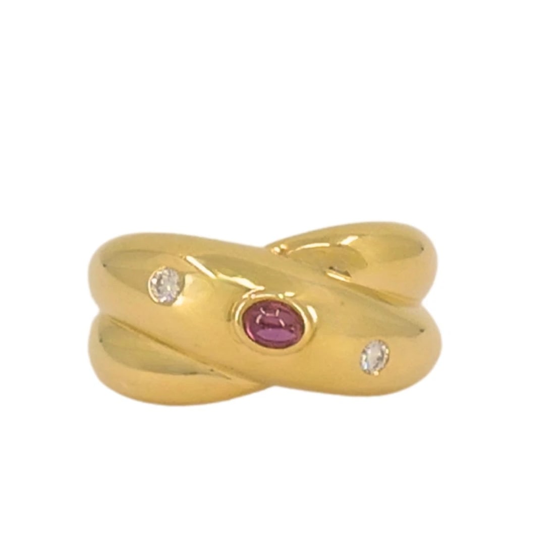 Vintage Cartier Ring 18k Gold Crossover Design: Title: Vintage Cartier Ring 18k Gold Crossover Design Description: Nadine Krakov Collection Fine Jewelry, Arts & Antiques 9454 Wilshire Blvd Beverly Hills, CA 90212 NS UETO Vintage Cartier Ring 18k