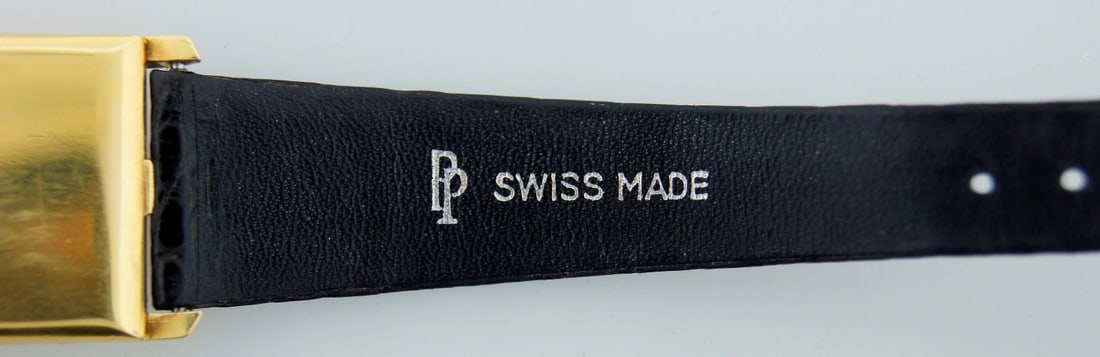 Vintage PATEK PHILIPPE GOLD MEN'S WATCH BLK LEATHER STRAP 1930s Original - 9