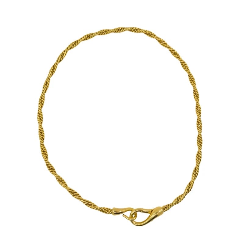 Pomellato Twisted Rope Chain Necklace 18k Gold: Title: Pomellato Twisted Rope Chain Necklace 18k Gold Description: Nadine Krakov Collection Fine Jewelry, Arts & Antiques 9454 Wilshire Blvd Beverly Hills, CA 90212 NS GUOO A Pomellato twisted rope ch