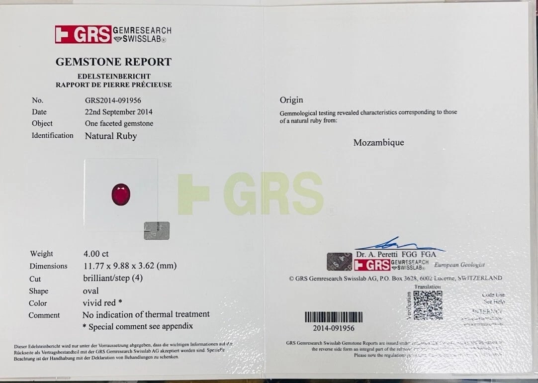 Ruby EARRINGS Cluster Diamond 18k Gold Mozambique Certified Estate Jewelry - 9