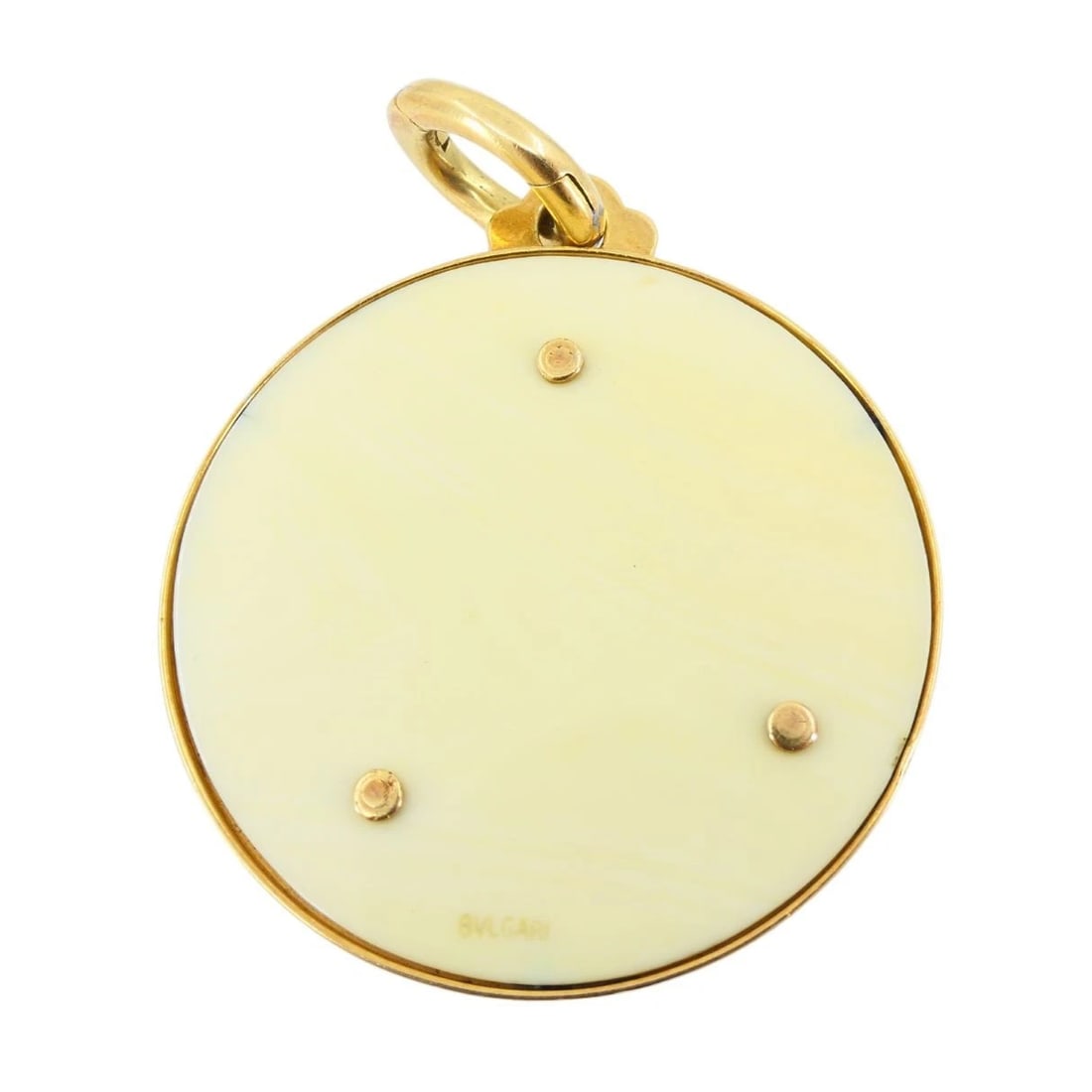 Vintage Bvlgari 18k Gold Bone Astrological Leo Pendant - 11
