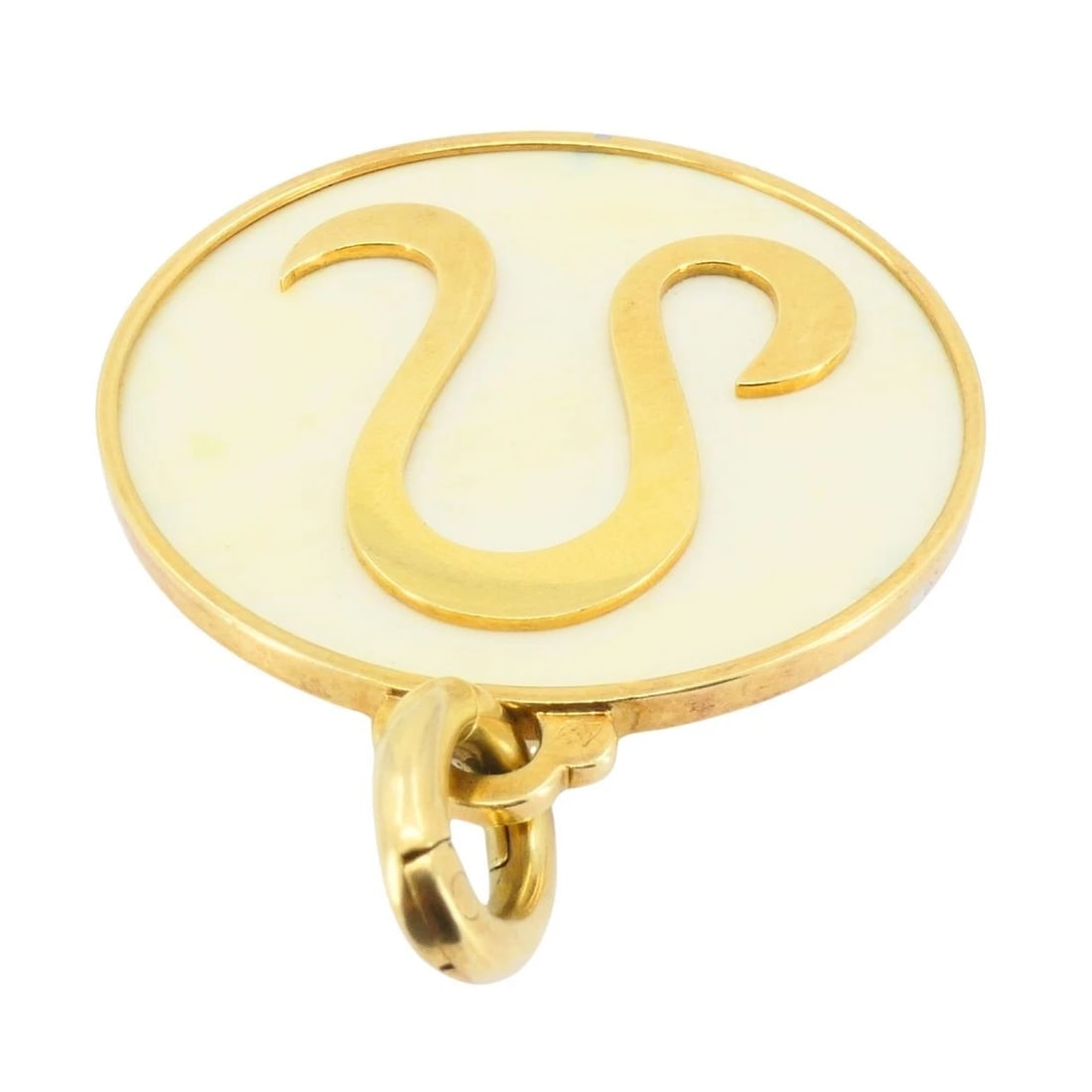 Vintage Bvlgari 18k Gold Bone Astrological Leo Pendant - 9