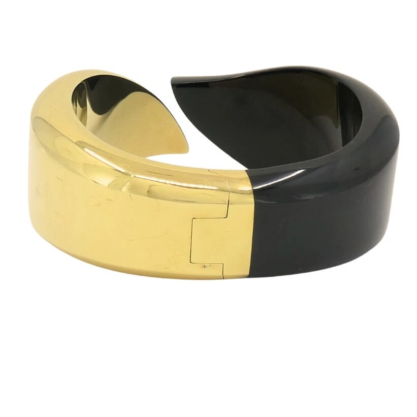 Elsa Peretti for Tiffany & Co. Cuff Bracelet Black Jade 18k Gold - 4