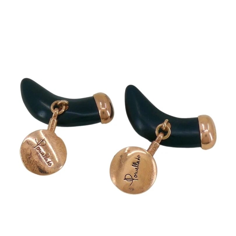 Pomellato Jet Horn Rose Gold Cufflinks - 10