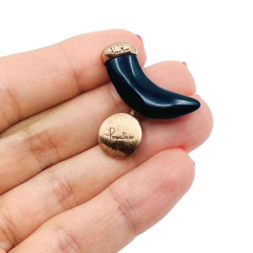 Pomellato Jet Horn Rose Gold Cufflinks - 3