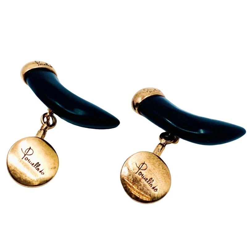 Pomellato Jet Horn Rose Gold Cufflinks - 4