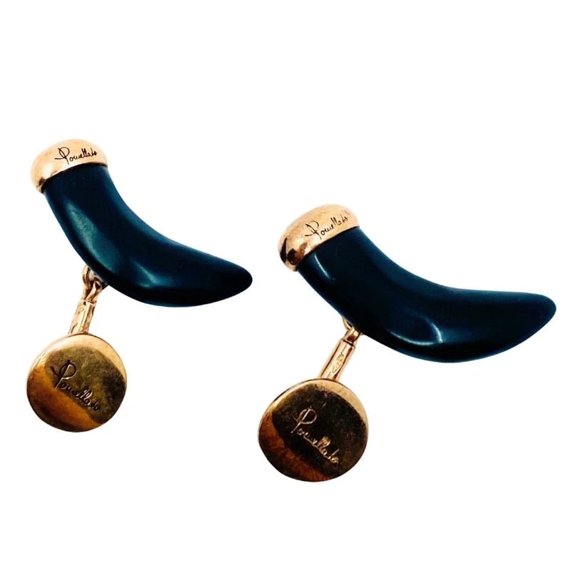 Pomellato Jet Horn Rose Gold Cufflinks - 5