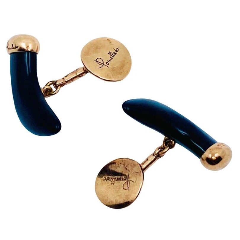 Pomellato Jet Horn Rose Gold Cufflinks - 6