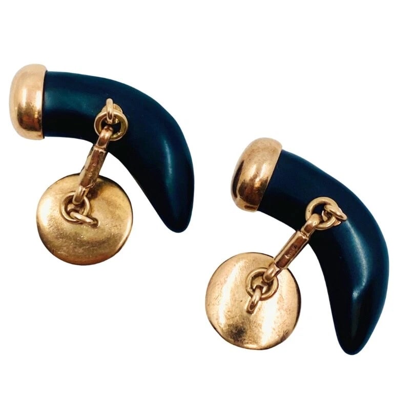 Pomellato Jet Horn Rose Gold Cufflinks - 7