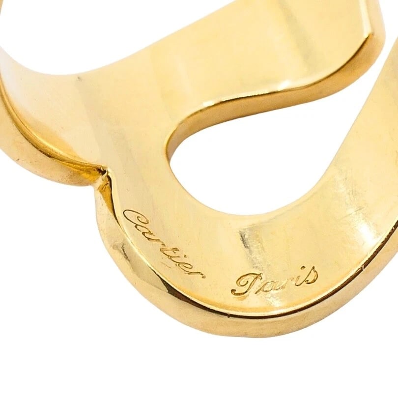 Cartier Paris 18k Gold Modernist Ring - 10