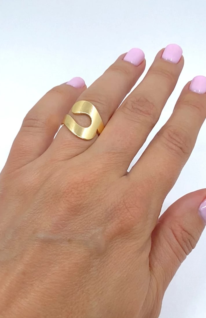 Cartier Paris 18k Gold Modernist Ring - 2