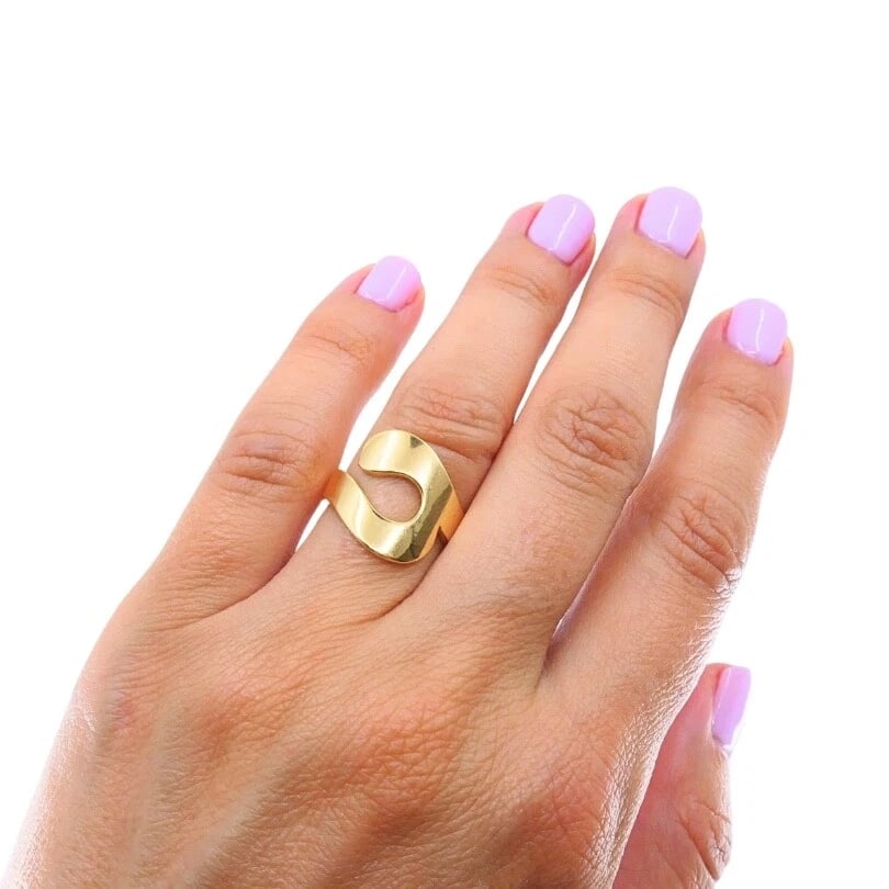 Cartier Paris 18k Gold Modernist Ring - 4