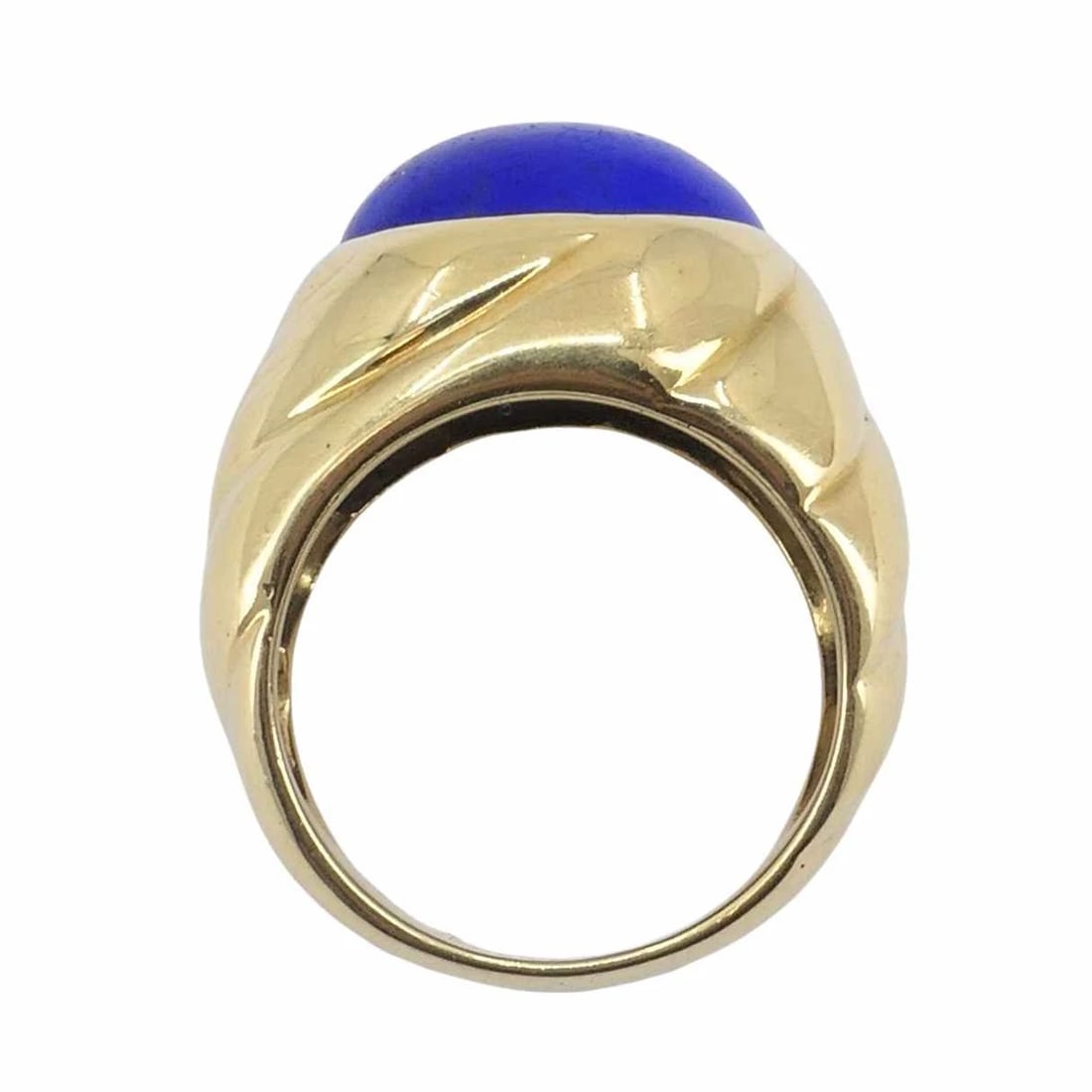 Vintage Van Cleef & Arpels 18k Gold Lapis Lazuli Ring - 9