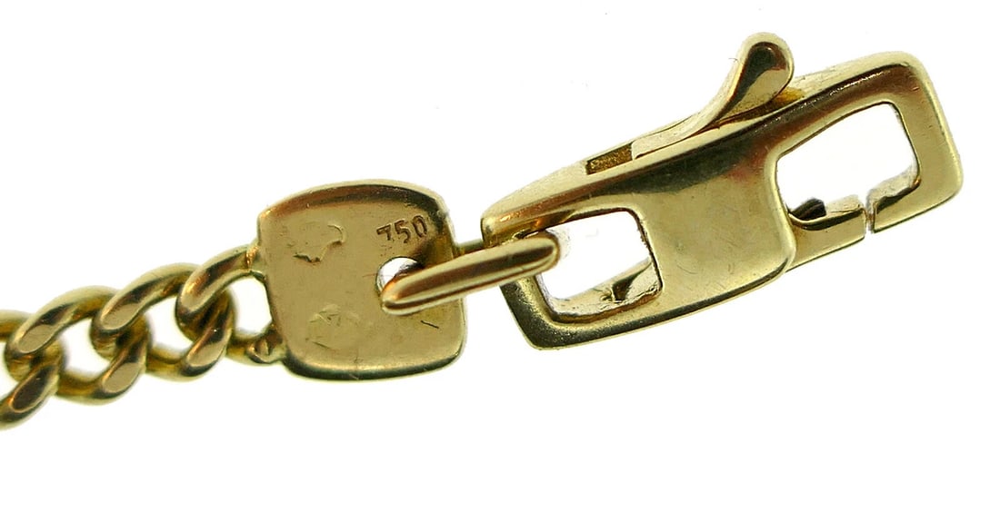 Louis VUITTON Gold Seed Pearl Chain Charm BRACELET - 9