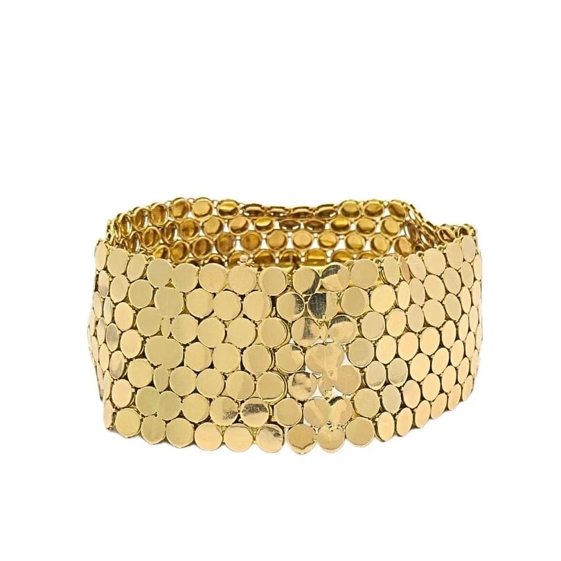 Vintage Van Cleef & Arpels Scale Pattern Bracelet 18k Gold (1 of 9)