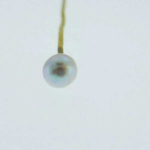Victorian 10k Yellow Gold Pearl Pin - 2