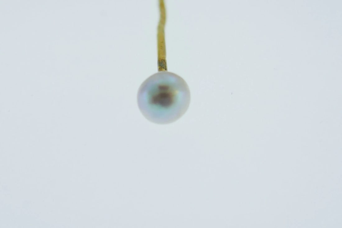 Victorian 10k Yellow Gold Pearl Pin - 3