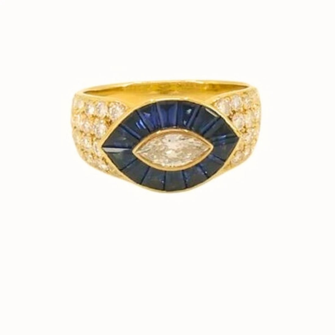 Mauboussin Ring Diamond Sapphire 18k Gold - 3
