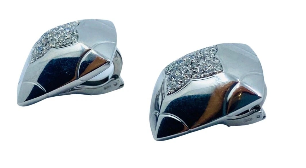 Bvlgari Pyramid White Gold Earrings Diamond - 4