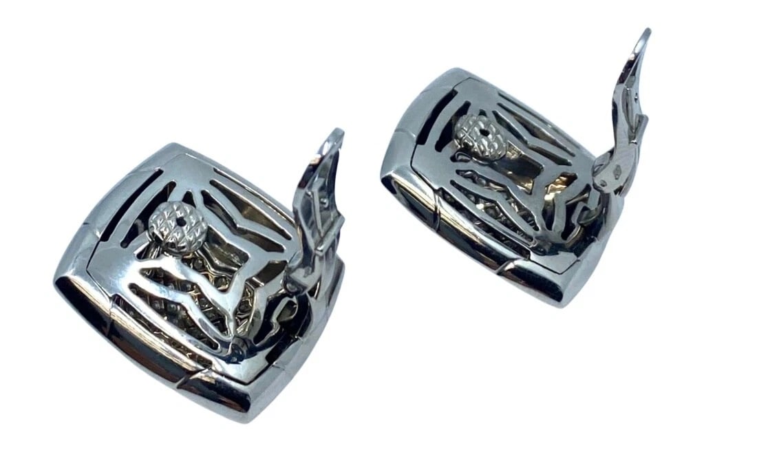Bvlgari Pyramid White Gold Earrings Diamond - 6