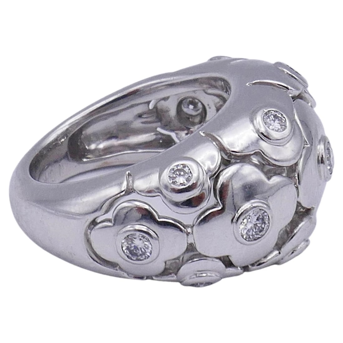 Van Cleef & Arpels Alhambra Ring White Gold Diamond - 4