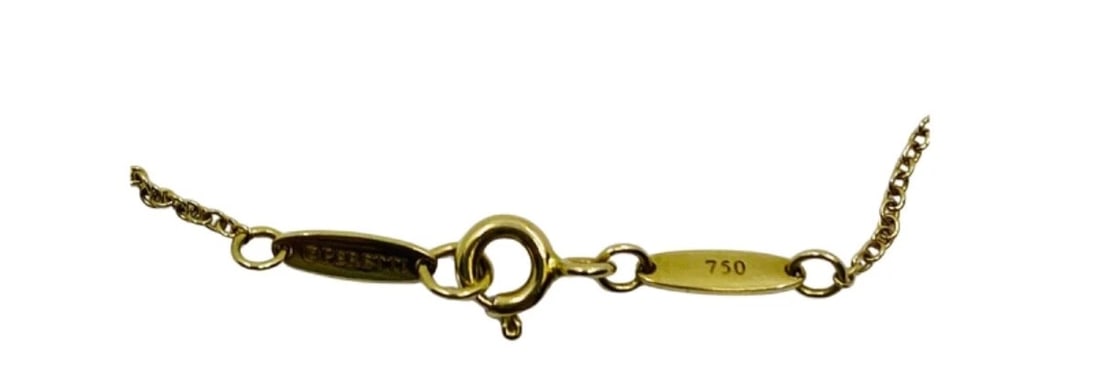 Elsa Peretti for Tiffany & Co. Teardrop Jade Pendant Gold Necklace - 6