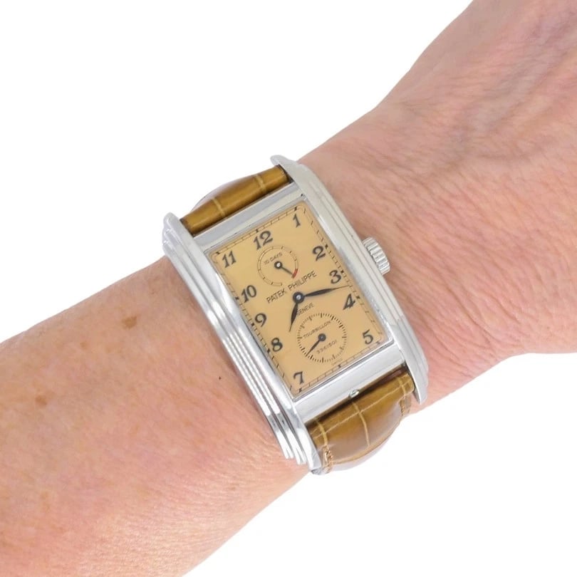 Patek Philippe 5101P 10-Day Tourbillon Platinum WATCH Original Strap - 3