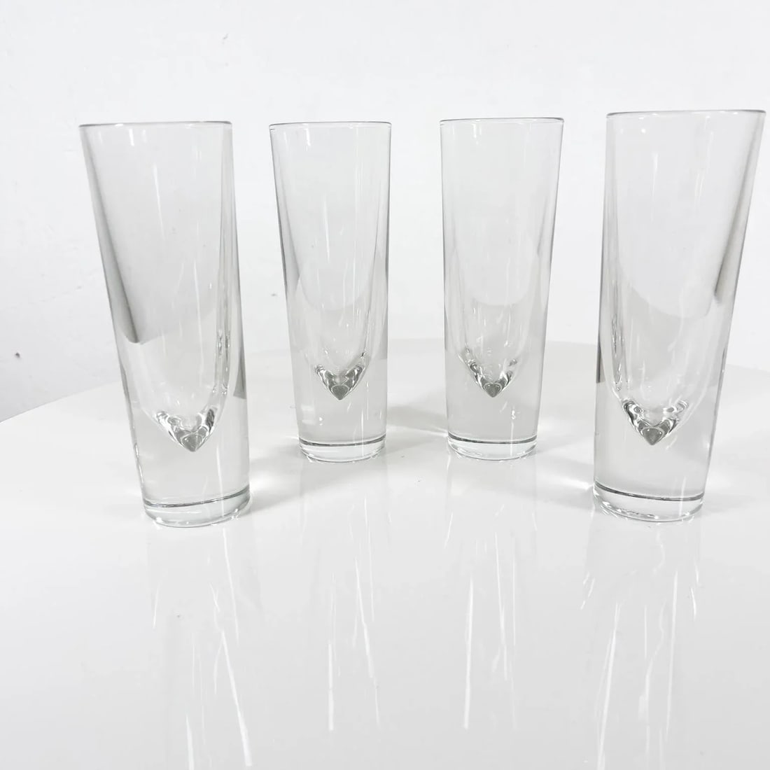 1980s Carlo Moretti Bullet Cocktail Glasses Set of Four Italy - 2