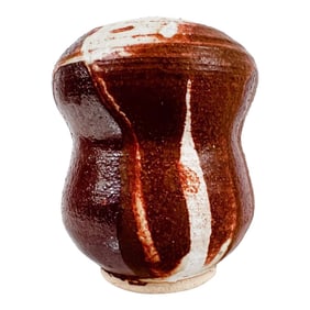 1977 Guenther Art Pottery Drip Glazed Bud Vase Signed