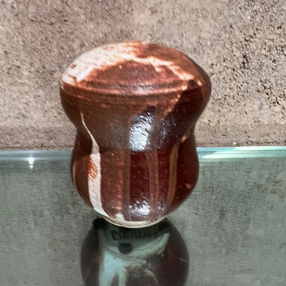 1977 Guenther Art Pottery Drip Glazed Bud Vase Signed - 4