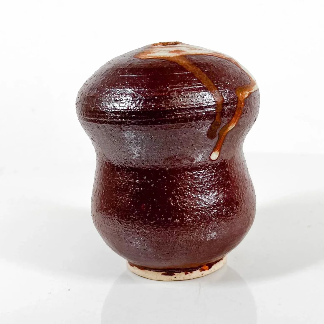 1977 Guenther Art Pottery Drip Glazed Bud Vase Signed - 8