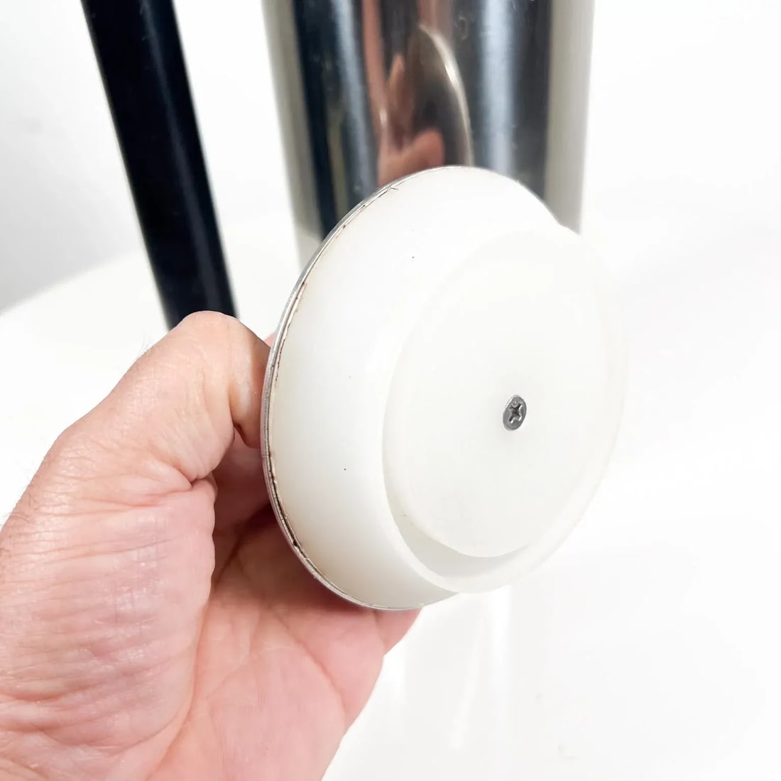 1950s Smith Metal Arts Stainless Modern Pitcher Carafe Buffalo Ny - 10